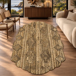Zarevik Shaped Chocolate Rug