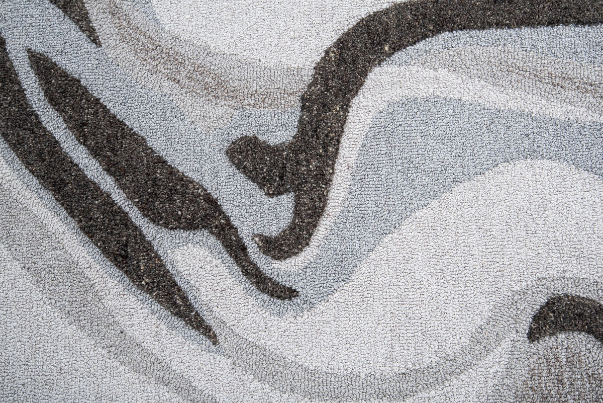 Ivory & Beige Linear Stripe Wool Wall Art 6