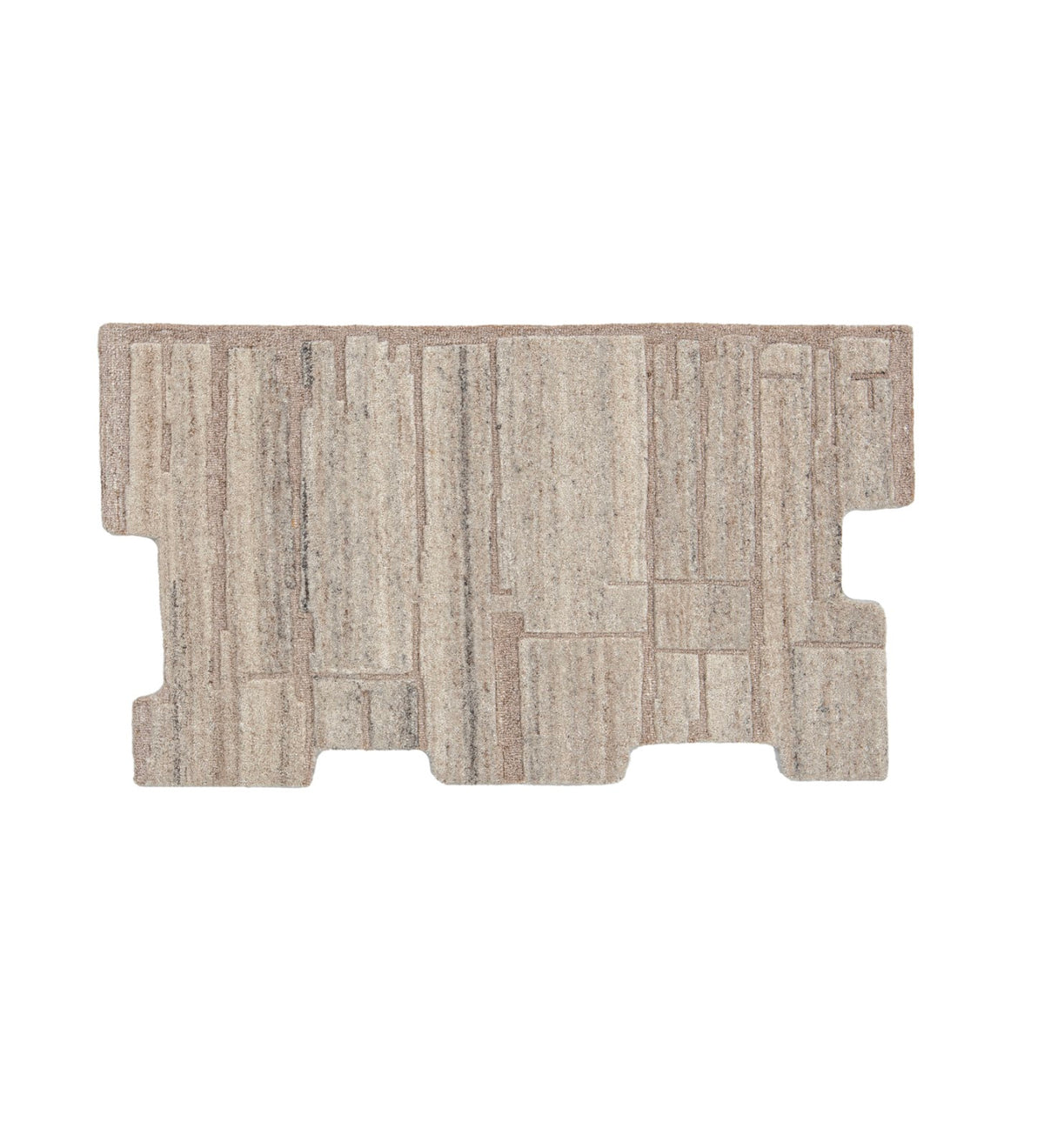 Ivory & Beige Linear Stripe Wool Wall Art 9