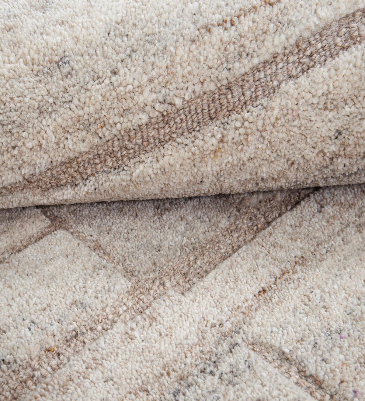 Ivory & Beige Linear Stripe Wool Wall Art 4