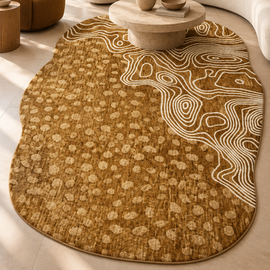 Rovena Shaped Camel Rug