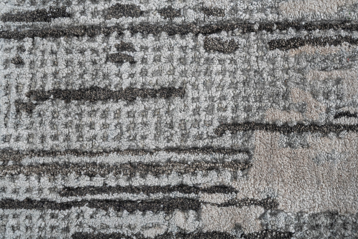 Walnut handmade wool and silk rug