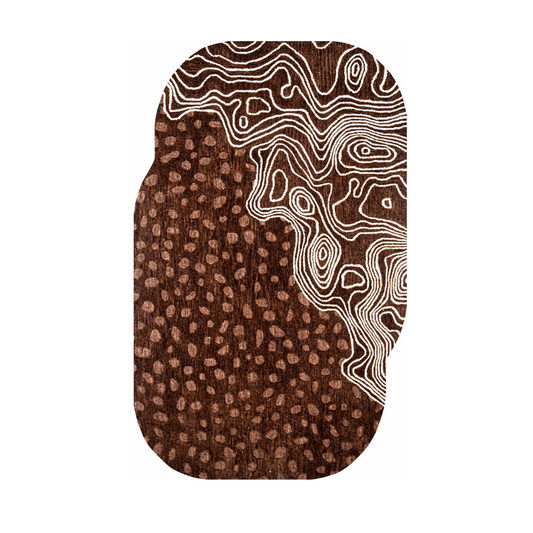 Rovena Shaped Rust Rug