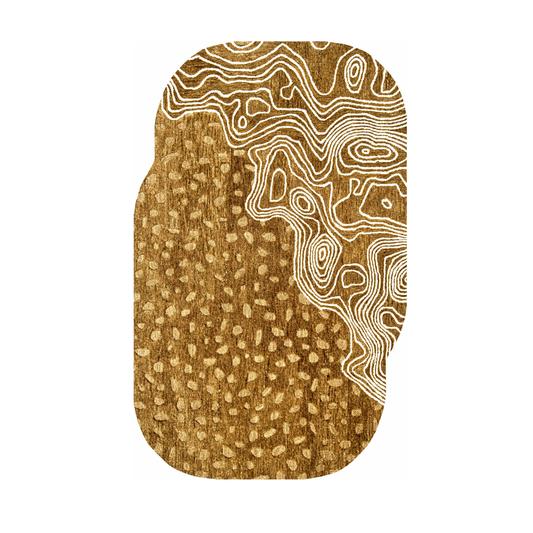 Rovena Shaped Camel Rug
