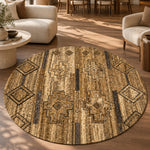 Zarevik brown Mud Round