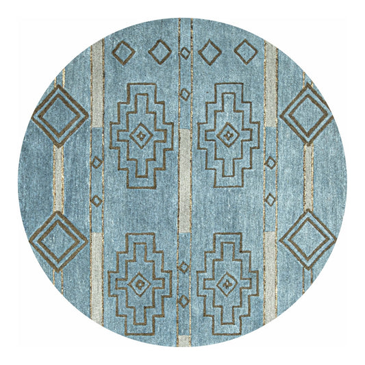 Zarevik Sky Blue Round