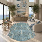 Zarevik Blue Shaped Rug