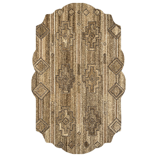 Zarevik Shaped Chocolate Rug