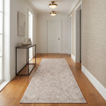 Wheat Vintage Floral Medallion Wool Rug Runner
