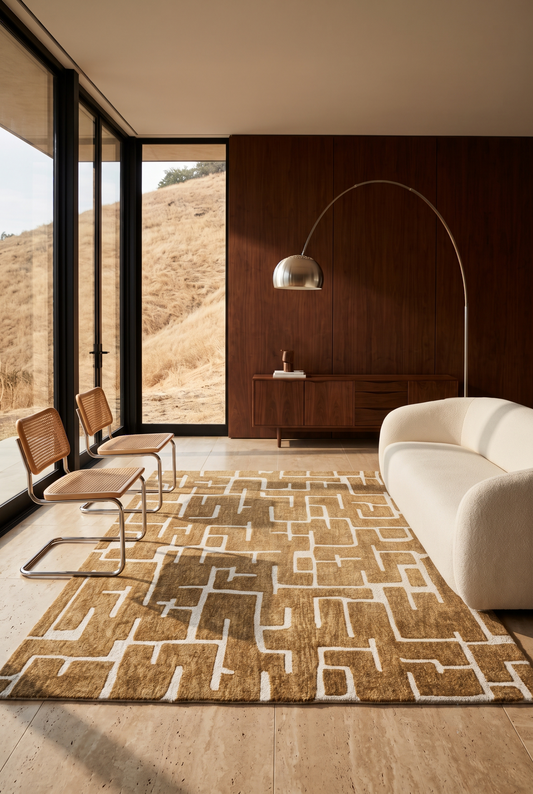 Tavren Geometric Wool Rug